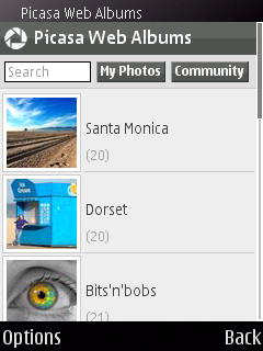 Picasa optimizado para S60