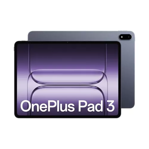 OnePlus Pad 3 Tablet 16+512 GB, procesador Snapdragon 8 Elite, Pantalla 13.2" 3.4K 144Hz, Batería 12140 mAh, Carga Rápida 80W, Multitarea sin Esfuerzo con IA, Azul Tormenta