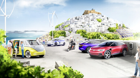 Volkswagen y SEAT quieren convertir la idílica isla griega de Astipalea en el paraíso de los coches eléctricos