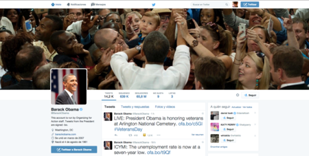 Obama "necesita" un equipo de hasta veinte personas para llevar sus redes sociales