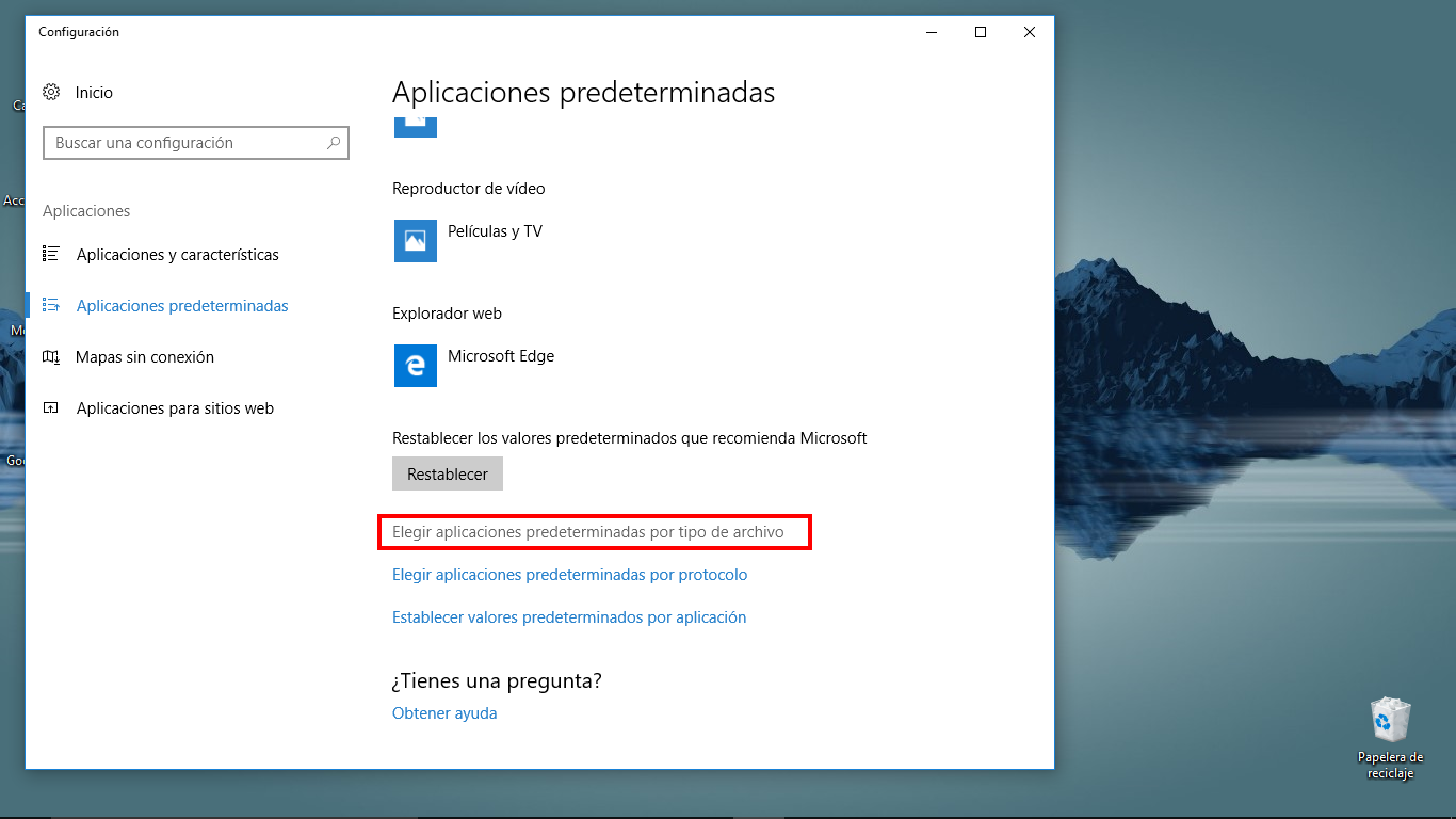 Predeterminados Programas Cambiar los programas predeterminados para abrir un archivo en Windows ...