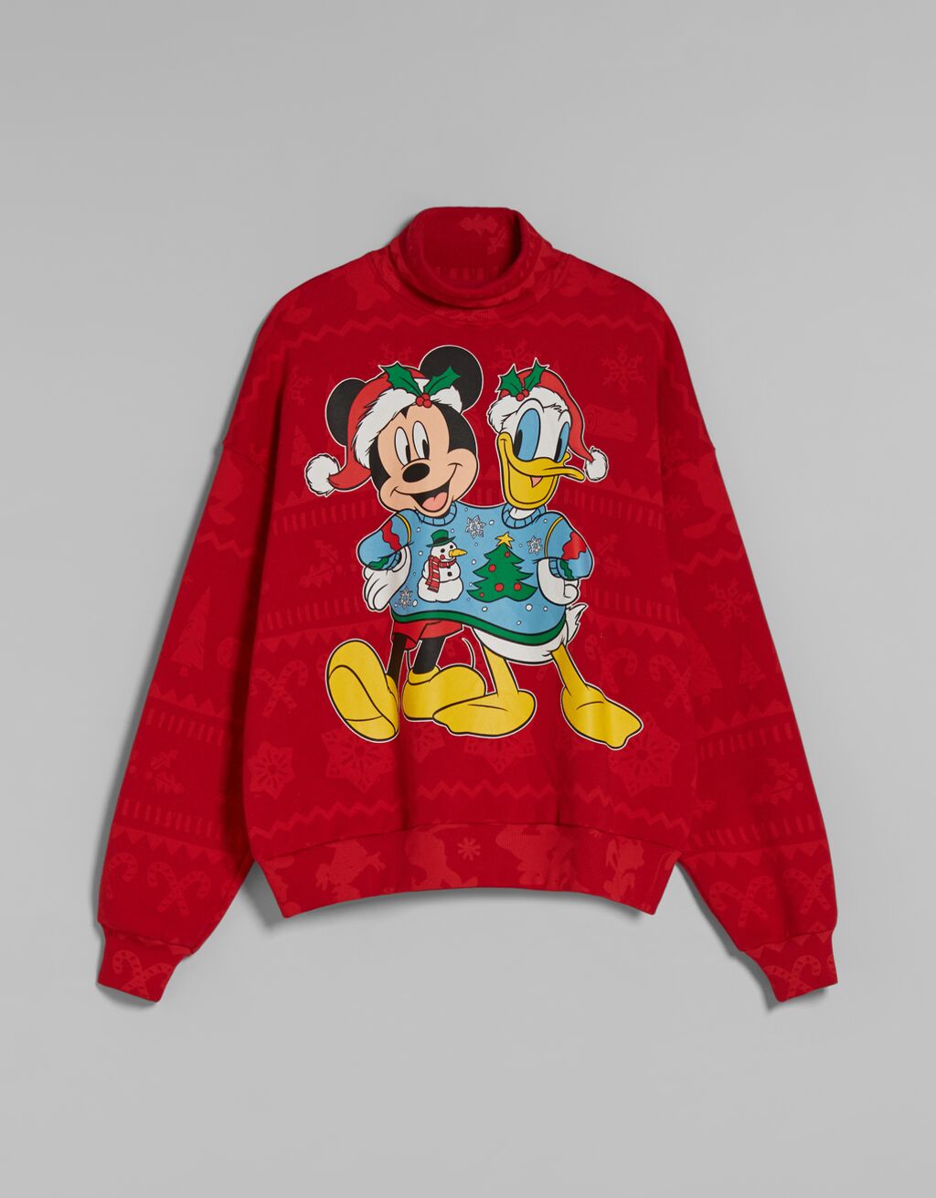 Sudadera cuello alto Mickey Xmas.