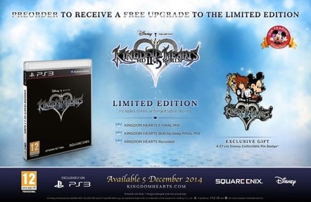 La edición limitada de Kingdom Hearts HD 2.5 ReMIX vendrá con un pin de Sora y Mickey Mouse