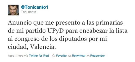 Y si Toni Cantó llegase a presidente...