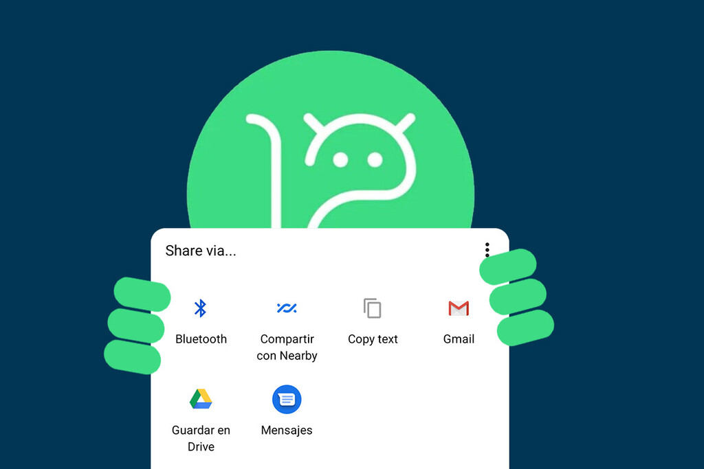 Android 12 ya no permite que las apps reemplacen al menú Compartir: adiós Sharedr