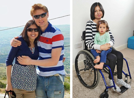"Me puse la epidural para aliviar el dolor del parto y me dejó en silla de ruedas": una madre pide ayuda para volver a caminar