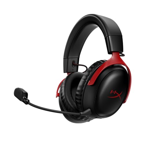 HyperX Auriculares inalámbricos para Juegos Cloud III para PC, PS5, PS4, batería de hasta 120 Horas
