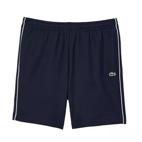 Lacoste Paris Interlock - Pantalones cortos regulares para hombre, azul, XXL