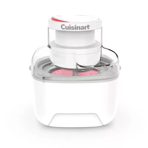Cuisinart Heladera Solo Scoops, Máquina para hacer helado gelato sorbetes y yogur helado, casero en 25min, sorbetes, Compacta, ocupa poco espacio, Tazón para bat, Bol de congelación instantánea 475ml