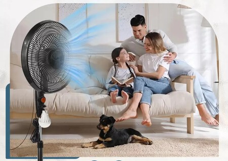 Ventilador Solar Recargable Oferta Barato Descuento Rebaja