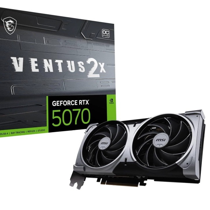 MSI GeForce RTX 5070 VENTUS 2X OC 12GB GDDR7 DLSS4
