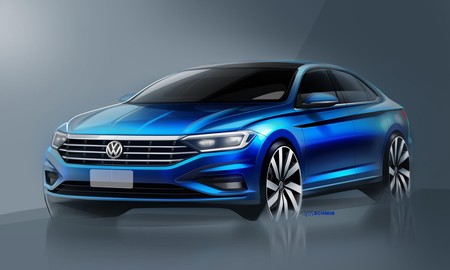 ¡Tres nuevos bocetos! El Volkswagen Jetta 2019 ahora también nos muestra su interior