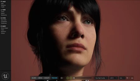Epic ayudará a crear humanos fotorrealistas: MetaHuman Creator promete crear rostros a nuestro gusto en tan solo una hora