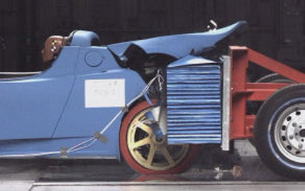 Crash-test del Tesla Roadster