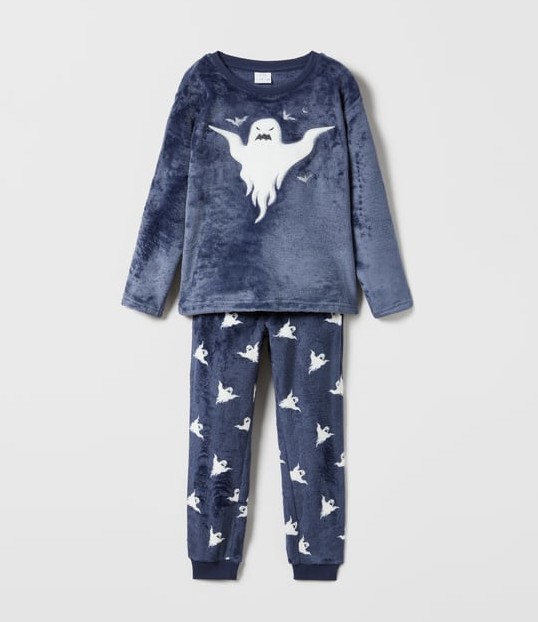 KiDS/ CONJUNTO VELVET FLUFFY FANTASMA