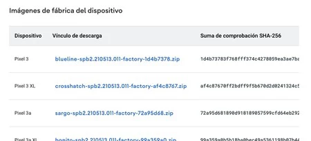 Android 12 の工場出荷時のイメージ