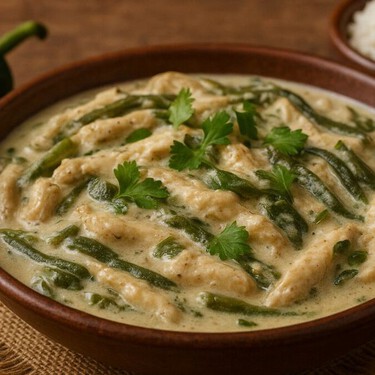 Pollo en crema con rajas poblanas: receta fácil, cremosa, económica y rendidora