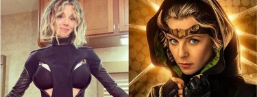 La actriz Sophie Di Martino muestra el genial vestuario adaptado para que pueda continuar con su lactancia mientras trabaja