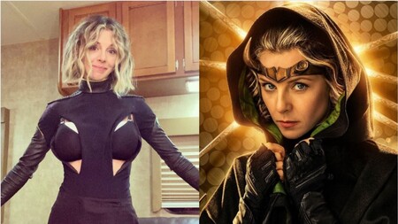 La actriz Sophie Di Martino muestra el genial vestuario adaptado para que pueda continuar con su lactancia mientras trabaja