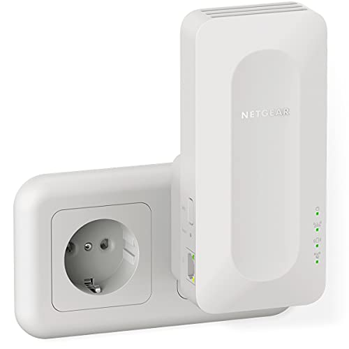 NETGEAR - Repetidor WiFi 6 mesh AX1600 EAX12, extensor WiFI con 1 puerto LAN y 4 streams