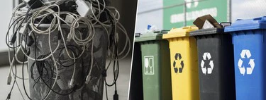Ni al amarillo ni al verde: reciclar correctamente el cargador de tu móvil es más que tirarlo al contenedor del plástico