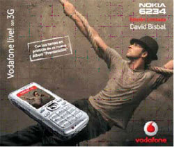 David Bisbal Nokia 6234 Vodafone live! con 3G