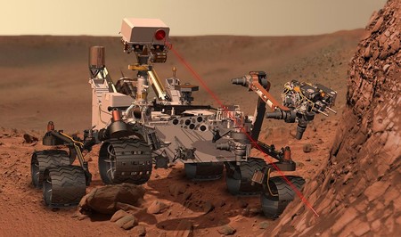 Curiosity At Work On Mars Artist S Concept