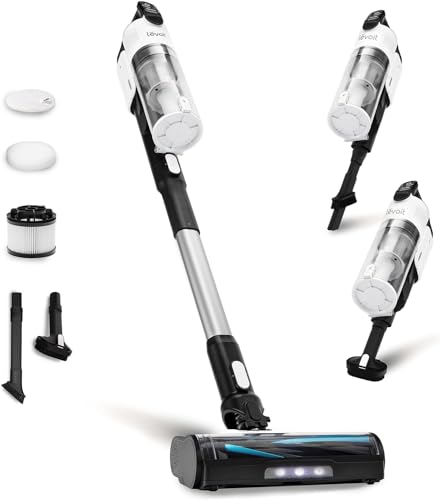 Levoit LVAC200 Aspiradora sin Cable, Anti-Enredos, 4 en 1, Ligero, Blanco
