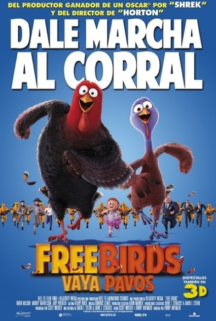 El 13 de diciembre se estrena Free Birds (vaya pavos) para darle marcha al corral