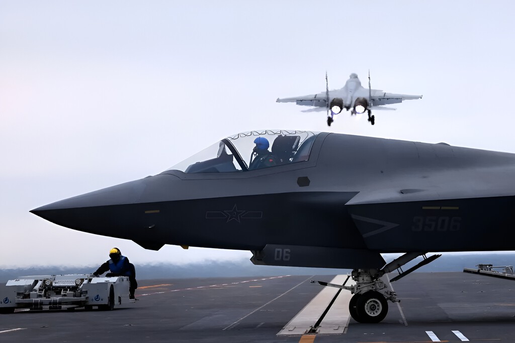 China acaba de poner a prueba el Fujian con tres aviones distintos. La catapulta electromagnética ya no es teoría, es práctica 