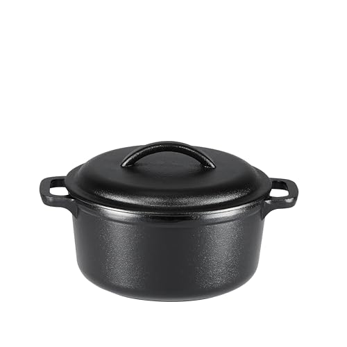 Amazon Basics Redondo Horno holandés de hierro fundido