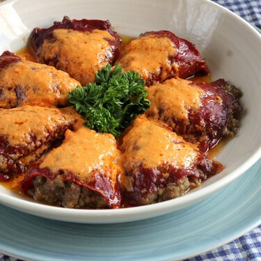 Pimientos rellenos de carne, mi receta preferida para alegrar una reunión familiar
