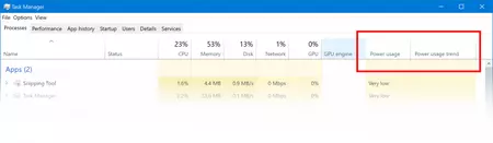 Windows 10 バージョン 1809 のタスク マネージャー
