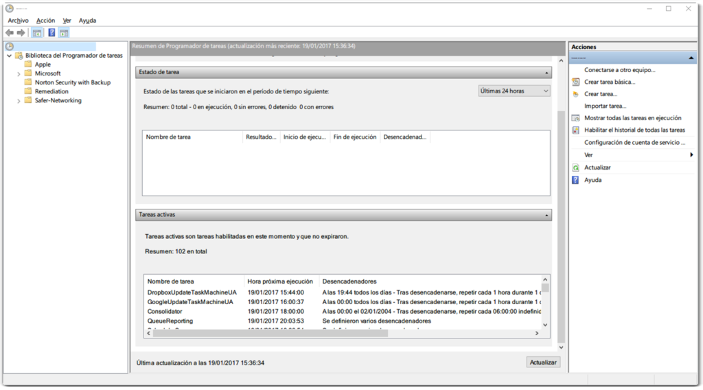 Programar Tareas