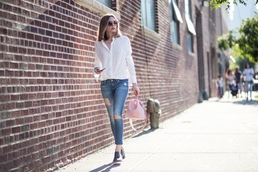 Sencilla y estilosa, Olivia Palermo nos da las claves para la vuelta al trabajo con un look de lo más favorecedor  