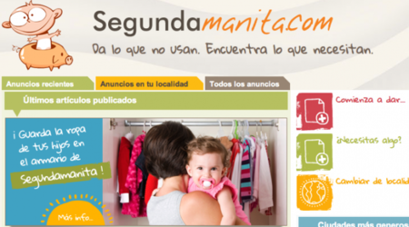 Segundamanita.com: dar lo que no usan y encontrar lo que los bebés necesitan