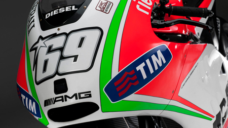 Detalle de la Ducati de Hayden