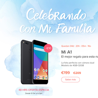 Xiaomi Mi A1 Android One por sólo 199 euros en la web oficial por tiempo limitado 