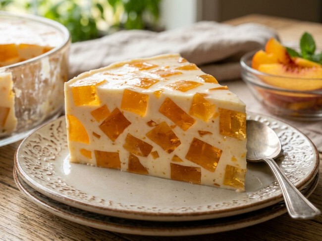 Cómo hacer gelatina de mosaico de durazno con solo 3 ingredientes: queda cremosa y llena de sabor