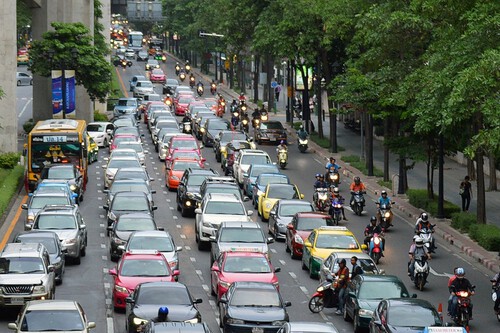 Doble Fila Trafico Cdmx