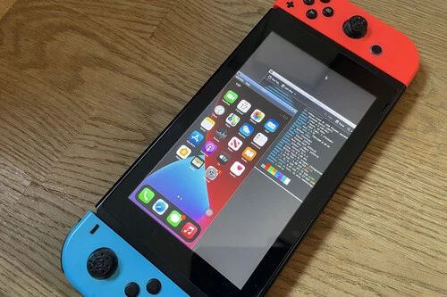 Nintendo Switch ejecutado iOS