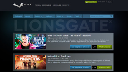 Steam venderá cerca de 100 películas como Saw o Los Juegos del Hambre tras un acuerdo con Lionsgate