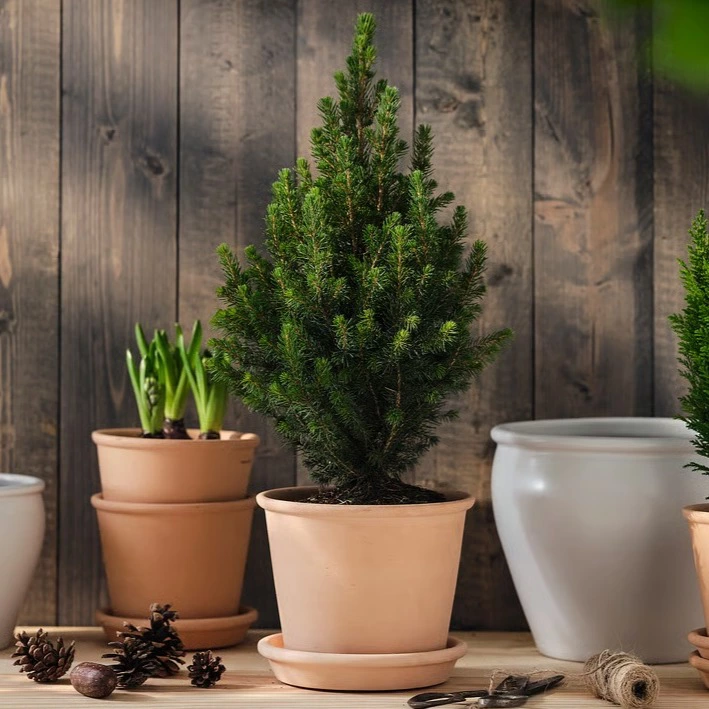 Picea Glauca Conica Planta, abeto blanco