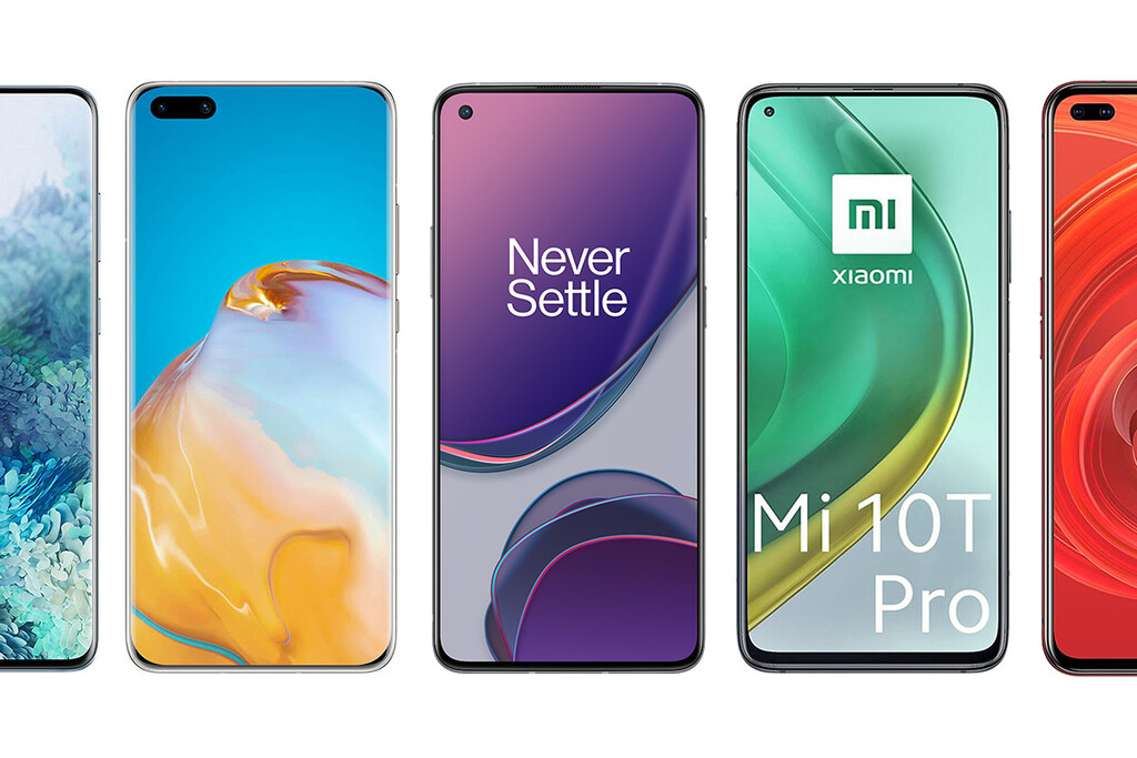 OnePlus 8T, así queda frente a Xiaomi Mi 10T Pro, Poco F2 Pro, Galaxy S20+ y resto de gama alta Android