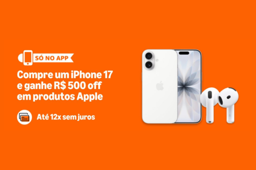Oferta app Amazon iPhone 17 e acessórios