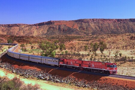 The Ghan Train In Central Australia In 2012