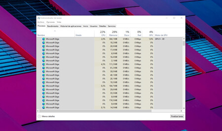Microsoft explica por qué al abrir una pestaña en Edge se ejecutan tantos procesos diferentes