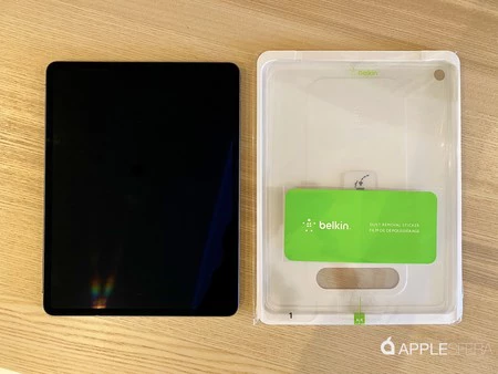 iPad Pro 強化ガラスの配置