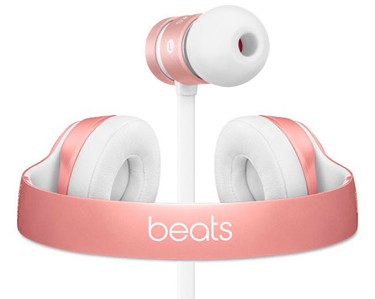 Si el oro rosa es tu color, ya puedes conjuntar tu iPhone 6S con los auriculares de Beats