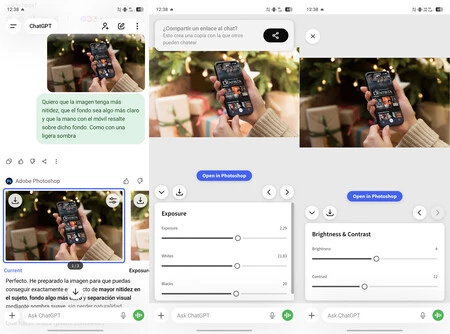 Conecté ChatGPT con Photoshop y edité la imagen desde la conversación